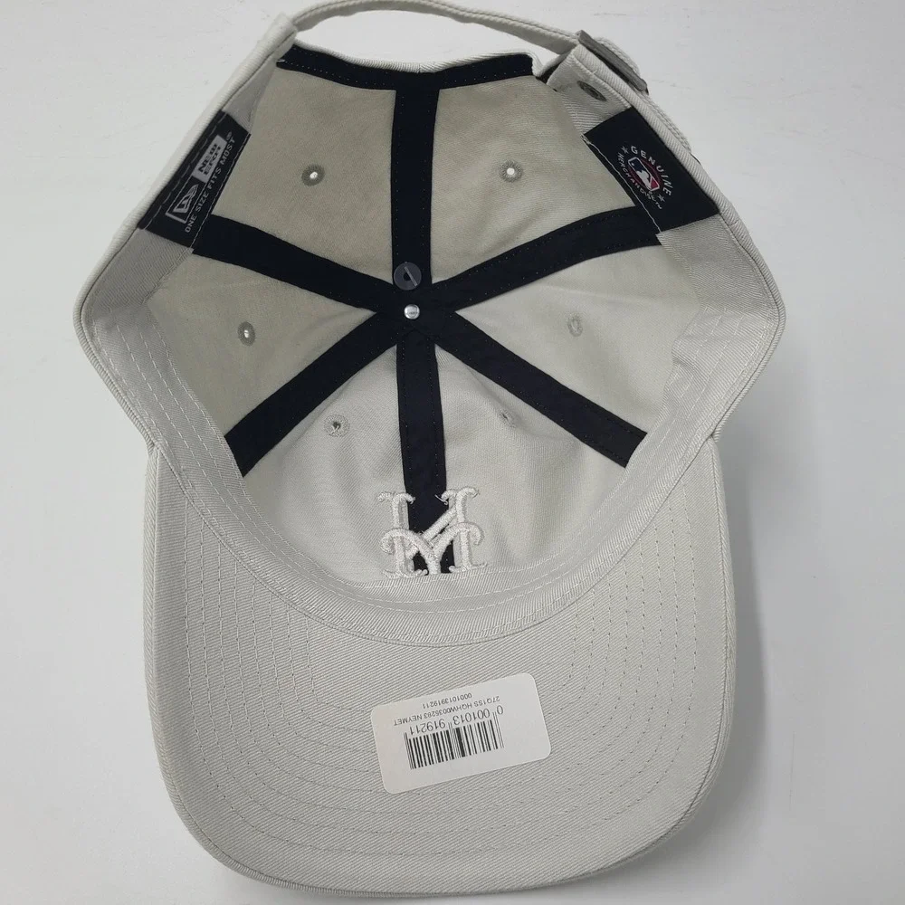 New York Mets Hat Strapback New Era Gray MLB Baseball Logo Casual Classic Men
